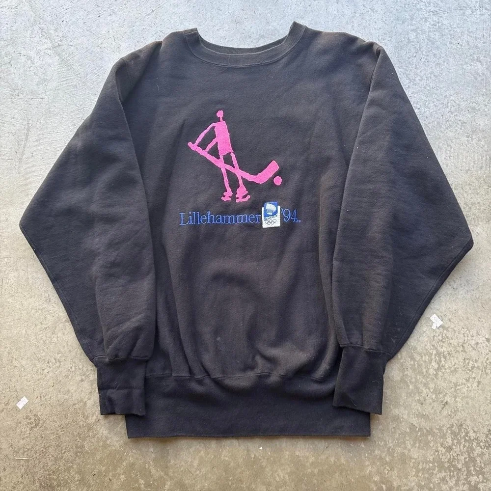 Vintage Champion Reverse Weave 1994 Lillehammer Olympics Sweatshirt Crewneck XL